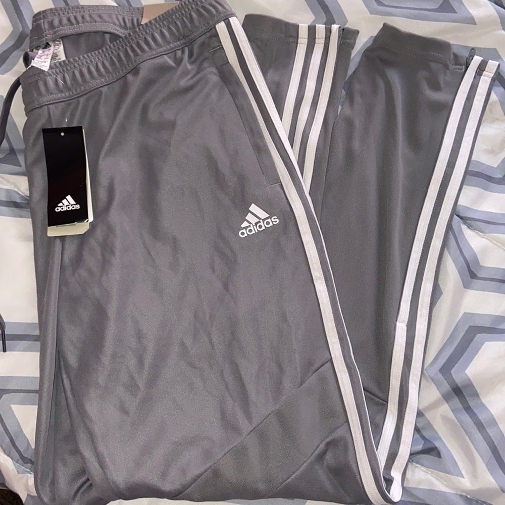 NWT! Adidas Gray Climacool Tapered Pants
